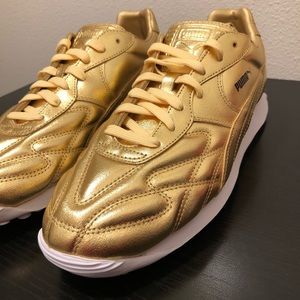 New Puma King Avanti Trophy Gold Classic Sneaker